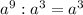 a^{9} : a^{3} = a^{3}