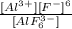 \frac{[Al^3^+][F^-]^6}{[AlF _{6}^3^-]}