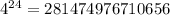 4^{24}=281474976710656