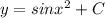 y=sinx^2+C