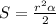 S= \frac{r^2\alpha}{2}