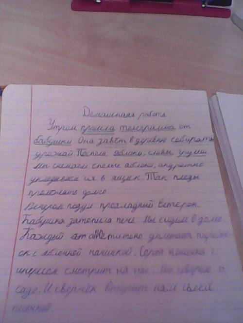 Подчеркни орфограммы в суффиксах имен существительных. утром пришла телеграмма от бабушки.она зовет