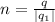 n= \frac{q}{|q_1|}