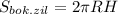 S_{bok.zil} =2 \pi RH