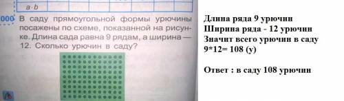 Всаду прямоугольной формы урючины посажена по схеме показанной на рисунке длина сада равна а ширина