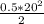 \frac{0.5* 20^{2} }{2}