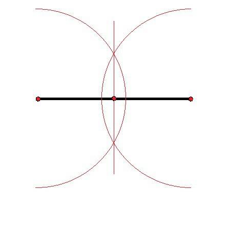 Объясните, как найти середину отрезка