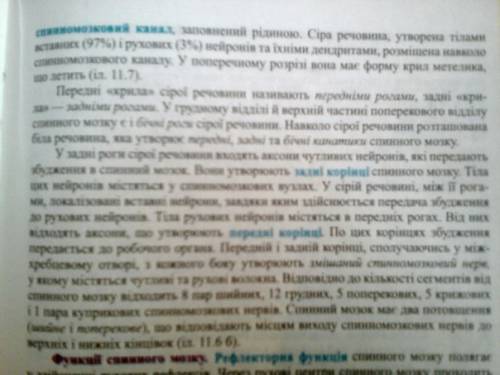 Зіставте риси будови та функції спинного мозку та хребта. іть пліз , коротко і ясно)