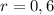 r=0,6