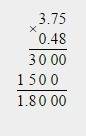 Решите пример (8,334+3,75*0,48-20,8*0,465)/4,62 столбиком