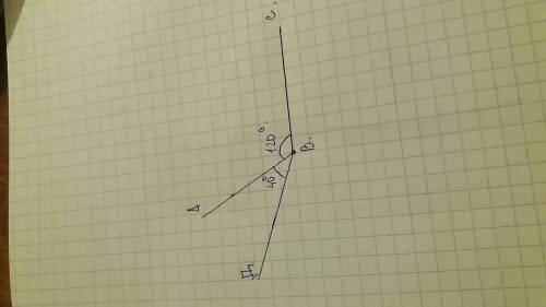 Постройте угол abc и проведите внутри угла луч вд так чтобы abc=120°,abд =40°