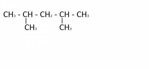 Написать формулу 2,4 диметилгексан. два его изомера и назвать их