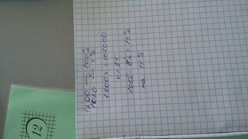 Иобъясните : 1) до снижения цены товар стоил 1200 тг. после снижения он стал стоить 1020 тг. на скол