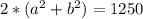 2*(a^2+b^2)=1250