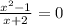 \frac{x^2-1}{x+2} =0