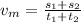 v_m= \frac{s_1+s_2}{t_1+t_2}