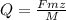 Q =\frac{Fmz}{M}