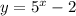 y= 5^{x}-2