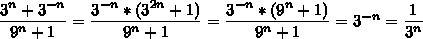 Сократите дробь: 1)3^n+3^-n/ 9^n+1 2)5^n^+1-5^n/4 3)(4^n+4^n^-1)2/4^2n^-2