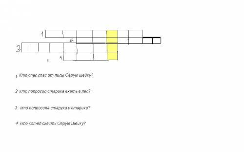 Составить кроссворд по рассказу серая шейка
