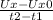 \frac{Ux-Ux0}{t2-t1}