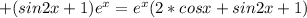 +(sin2x+1)e^x=e^x(2*cosx+sin2x+1)