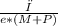 \frac{σ}{e*(M+P)}