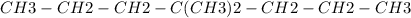 CH3-CH2-CH2-C(CH3)2-CH2-CH2-CH3