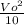 \frac{ Vo^{2} }{10}