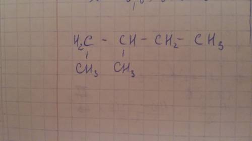 Составьте структурную форму для 1,2-диметилбутана.