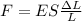 F = ES\frac{\Delta L}{L}