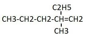 Составить структурную формулу 2-метилпент-1-ен 3-етилгекс-2-ен 2,5-диметилгекс-3-ин 1,4-дихлоробут-3