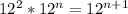 12^2 * 12^n = 12^{n+1}