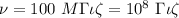 \nu=100 \ M\Gamma\iota\zeta = 10^8 \ \Gamma\iota\zeta