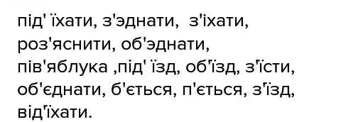 10 орфаграфичных слов с префексои и апострафом