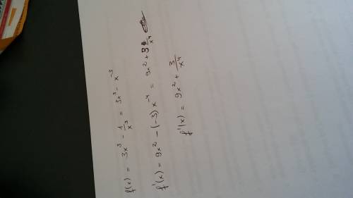 Найдите производные функции: а)f(x)=3x^3-1/x^3