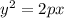 y^2 = 2px