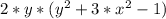 2*y*(y^2+3*x^2-1)