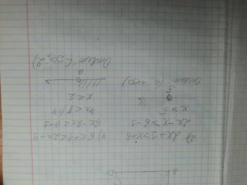 Решите неравенство: 2) 2x+1> x+6 4)6x+1< 2x+9