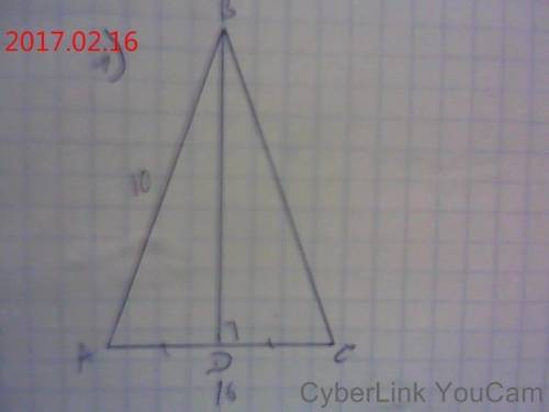 Хелп ми! ну нужно! кто, что может. 1) основа рівнобедреного трикутника 16 см , а бічна сторона 10 см