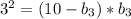 3^2=(10-b_3)*b_3