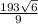 \frac{193 \sqrt{6} }{9}