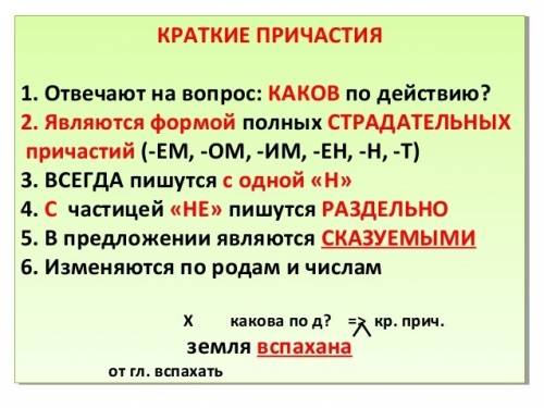 Выберите страдательное причастие : а) победивший в битве б) выстрел услышан в) пишущий письмо