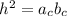 h^2=a_{c}b_{c}