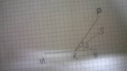 Углы mkp и pkn – смежные, ks – биссектриса угла pkn. найдите угол mks, если угол pkn равен 50°. отве