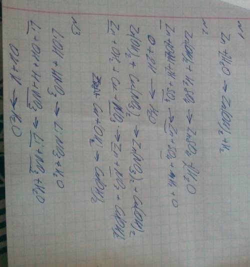 1)составьте уравнение реакции получения гидроксида цинка. 2)составьте хим.уравнения (их 2), свойства