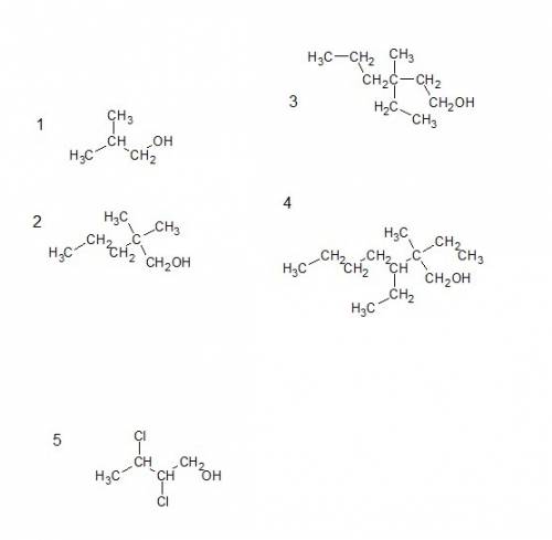 Напишите структурные формулы соединений по их названиям: а) 2-метилпропанол-1; б) 2,2-диметилпентано