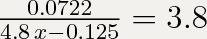 Решите уравнение.0,0722: (4,8х-0,125)=3,8. ! заранее.