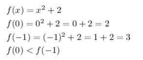 Дано f(x)=x^2+2.порівняйте f(0) i f(-1)