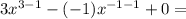 3x^{3-1}-(-1)x^{-1-1}+0=